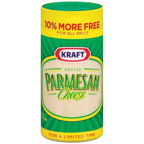 Kraft 100 Real Parmesan Grated Cheese 8 8 Oz Instacart