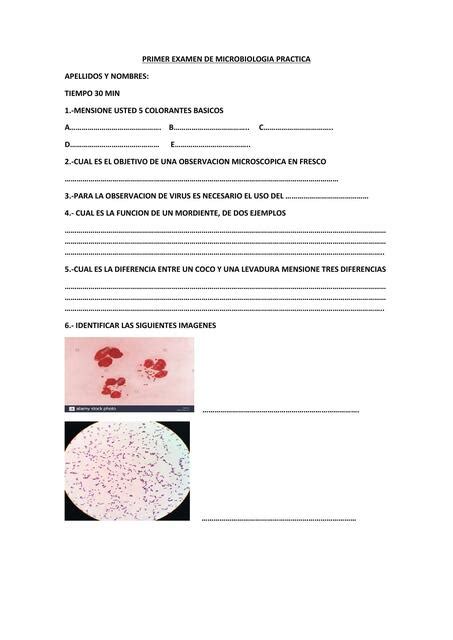 Examen De Microbiologia Karen Cabrera Cruz Udocz