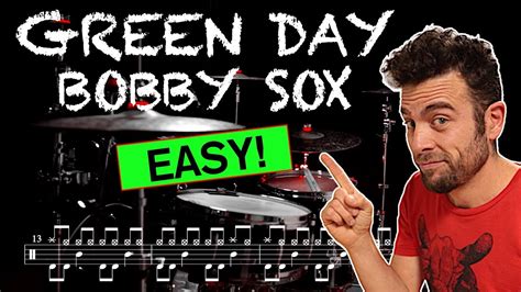 Green Day Bobby Sox Drum Cover With Scrolling Drum Sheet Youtube