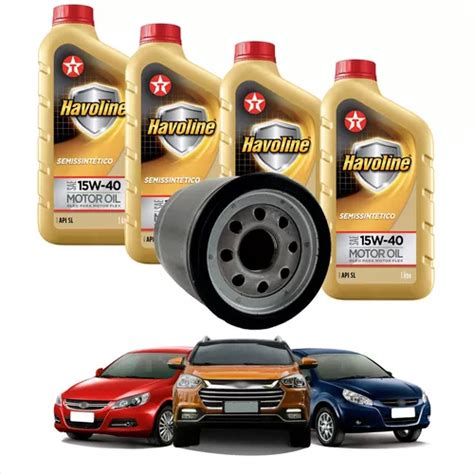 Kit Revisão Troca De Oleo Havoline 15w40 J3 J5 T40 1 5 1 6 Frete grátis