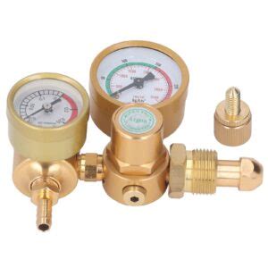 Kadimendium Gas Welding Regulator Argon CO2 Gauge TIG MIG Flowmeter