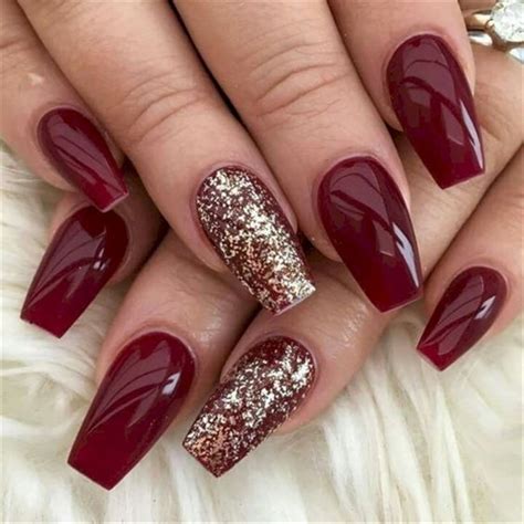 50 Gorgeous Burgundy Nail Color With Designs For The Coming Valentine S