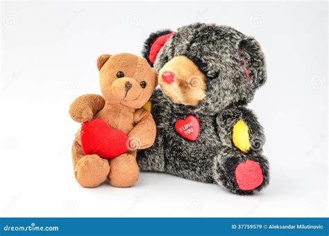 Two Hugging Teddy Bears Royalty Free Stock Images Image 37759579