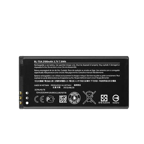 Oem New Factory Price Phone Bvt3g Blt5a Battery For Microsoft Nokia