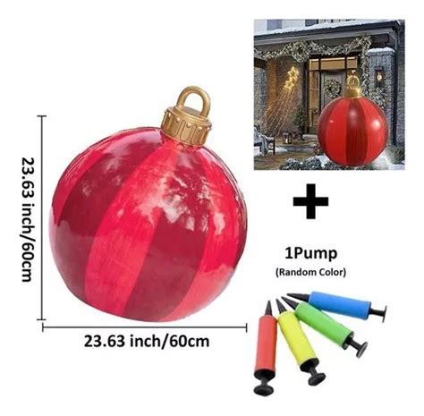 Bola Inflável Gigante De Decoração De Natal 60 60 Cm u