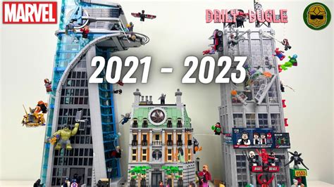 2023 LEGO Marvel Modular Buildings Comparison Daily Bugle Vs Sanctum