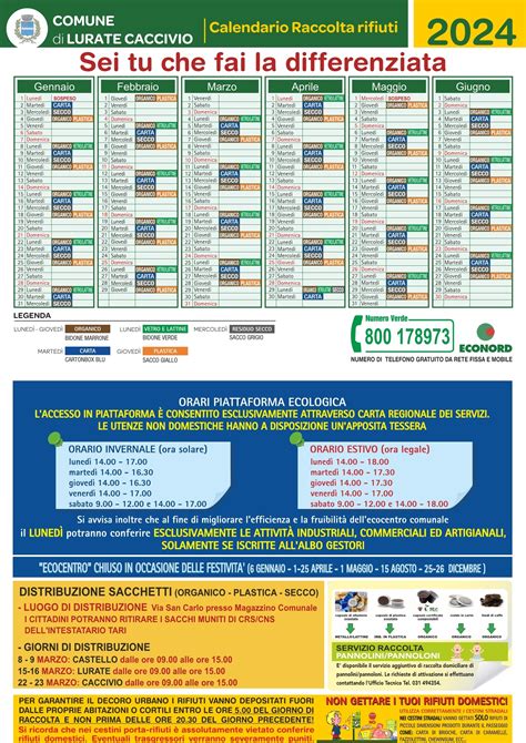 Calendario Raccolta Rifiuti Cambio Giorno Di Raccolta Vetro E