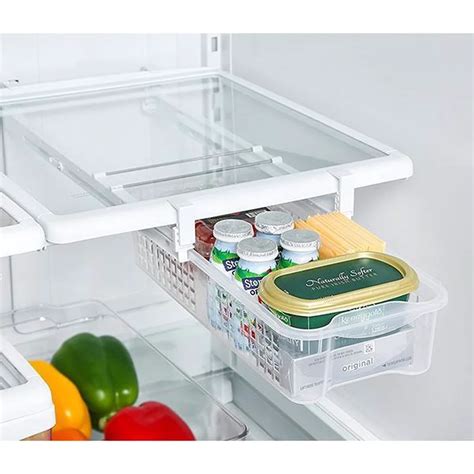 New Refrigerator Organizer Save Space Kitchen Fridge Storage Rack Shelf