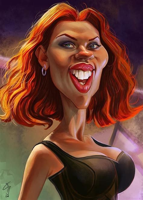 Scarlett Johansson TOOns MaG Celebrity Caricatures Caricature