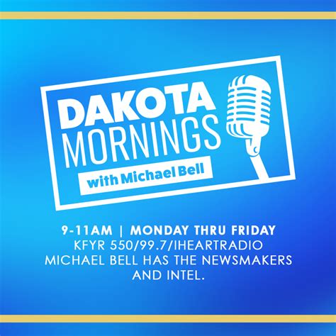 Dakota Mornings w/Michael Bell 4/19/24 10am Sen. Cramer. then Trent Loos! | KFYR 550 AM / 99.7 ...