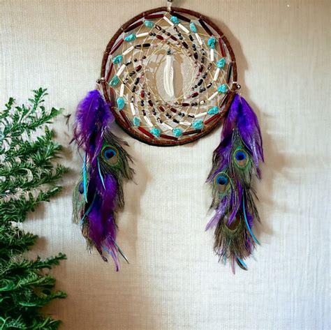 Large Native American Dreamcatcher Buckskin Buffalo Bone Sage Blessed