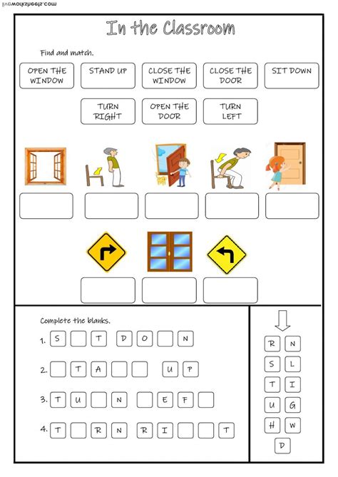 Classroom Language Interactive And Downloadable Worksheet You Can Do