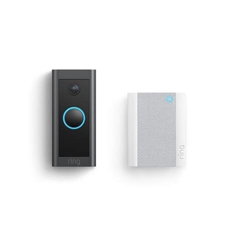 Ring Video Doorbell Wired + Chime Hard Bundle - Video intercom system - wireless (Wi-Fi ...