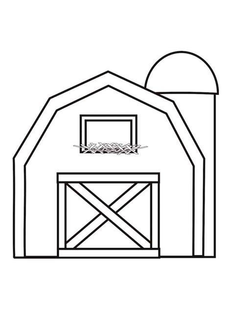 Barn Printable Coloring Pages