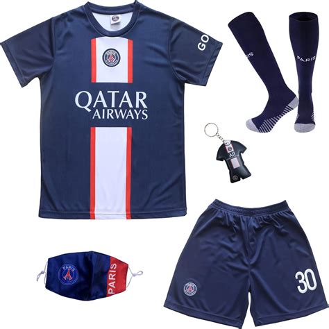 BIRDBOX Leo Messi PSG Home Jersey, Shorts, Socks and Bag Set - Youth ...