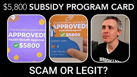 5800 Dollar Subsidy Program Card Scam Or Legit Youtube