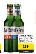 Devil S Peak Lager Or Lite NRBs 24 X 330ml Per Case Offer At Makro