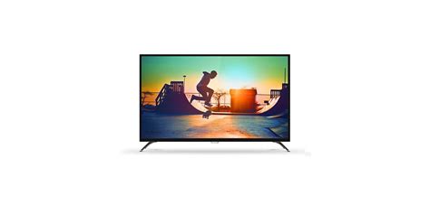 6000 Series دقة 4k، شاشة رفيعة جدًا، Smart Led Tv 43put600256 Philips