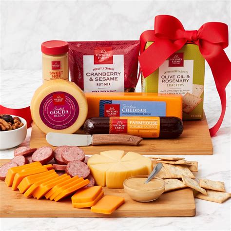 Cheese And Meat T Baskets Gourmet Delights American Ts And Baskets