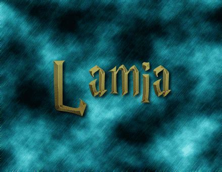 Lamia Лого | Бесплатный инструмент для дизайна имени от Flaming Text