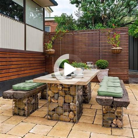 Comment Créer Un Décor De Table De Gabions Outdoor Gardens Design Outdoor Decor Backyard