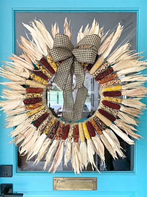 DIY Indian Corn Wreath · Chatfield Court