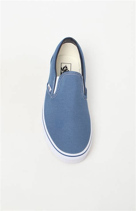 Vans Classic Blue Slip-On Shoes | PacSun