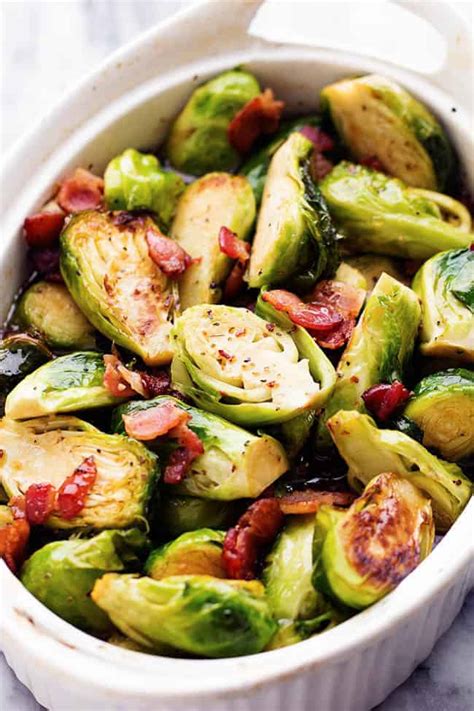 Roasted Maple Brussel Sprouts With Bacon The Recipe Critic