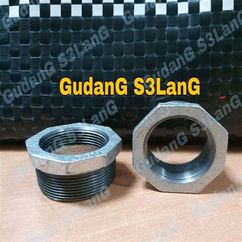 Jual Bushing Besi X Vlok Ring Sambungan Drat Reducer Vlock Galvanis