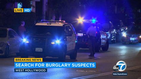 Suspects Sought In West Hollywood Burglary Abc7 Los Angeles