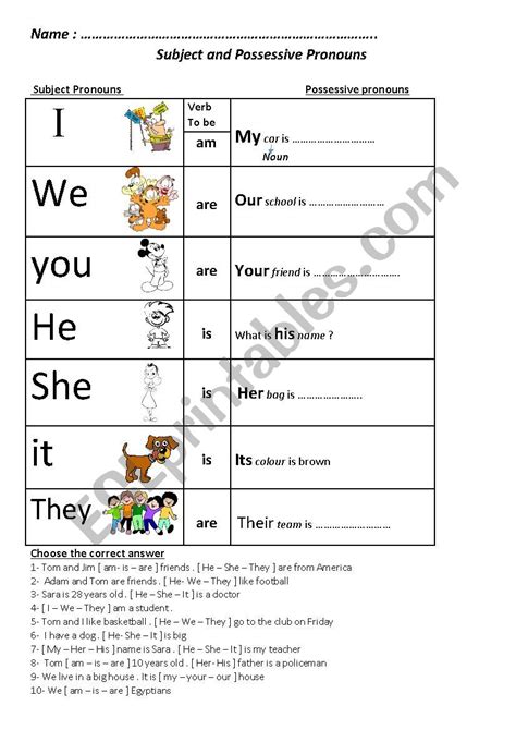 Personal Pronouns Verb To Be Exercises Esl Worksheet By Genial Porn Sex Picture