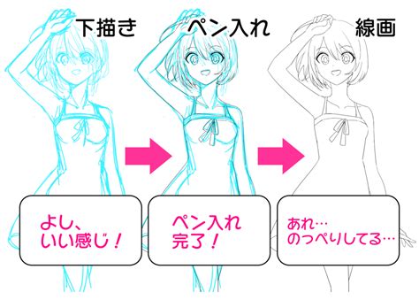 5分でできる、3ステップ線画クオリティアップ術！ Medibang Paint 無料のイラスト・マンガ制作ツール