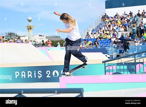 Paris France 28 July 2024 Olympics Sports Skateboarding Brazilian