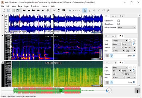 Sonic Visualiser screenshot and download at SnapFiles.com
