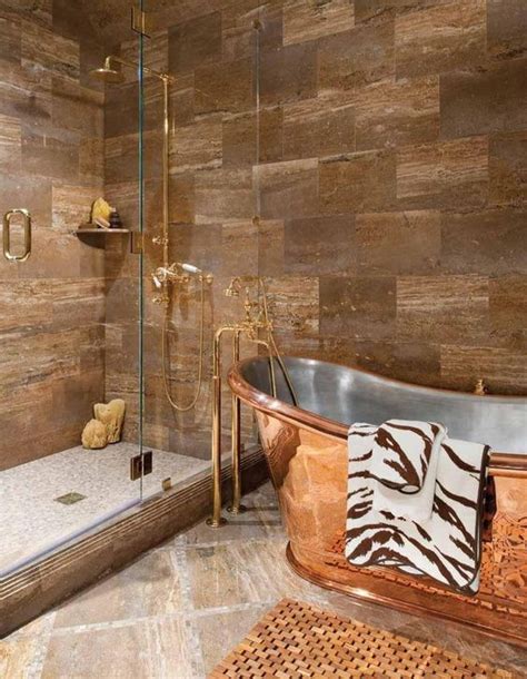 30 Exquisite And Chic Brown Bathroom Decor Ideas Shelterness