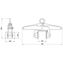 Scissor Clamp Lifter Asl For Lifting Concrete Sleepers Marble