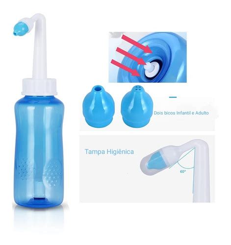 Irrigador Lavador Nasal Bicos Azul Ml Mercadolivre