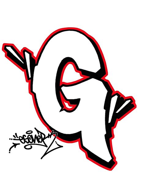 Letter G By Esone Urban Graffiti Street Style Poster For Sale By