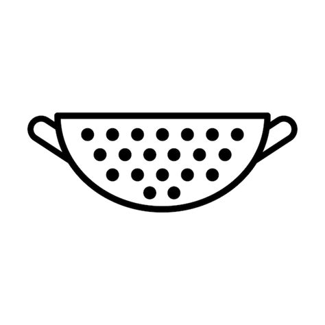 Premium Vector Colander Strainer Icon Vector Template Logo Trendy