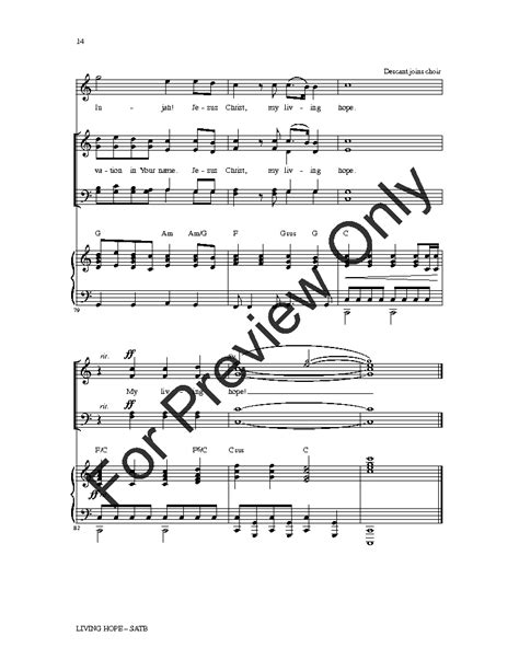 Living Hope Satb By Phil Wickham And Brian J W Pepper Sheet Music