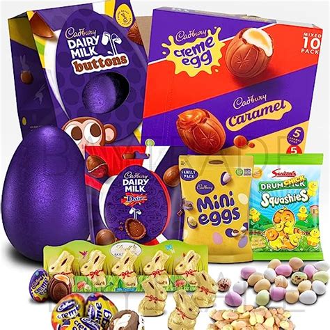 Easter Egg Hamper Chocolate Bundle Cadbury Creme Eggs Caramel Eggs Mini