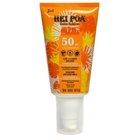 Le Lait Fondant Solaire Spf Hei Poa Est Une Protection Solaire