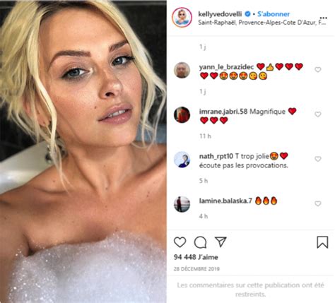 Kelly Vedovelli Tpmp Poste Des Photos D Elle Dans Sa Baignoire