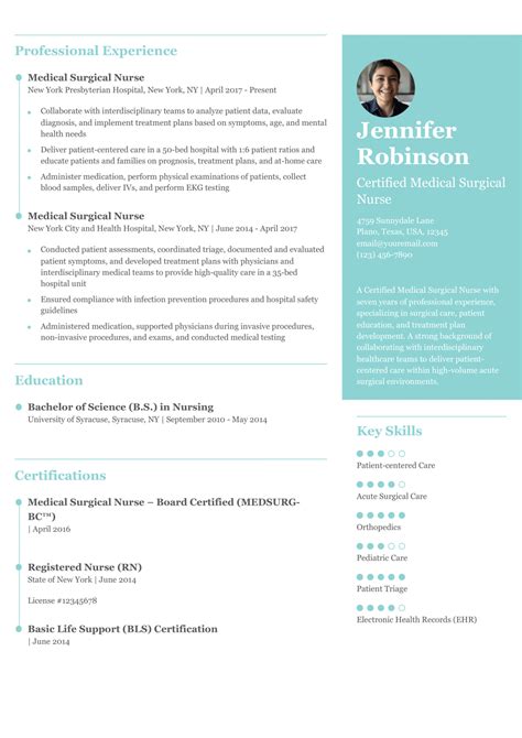 11 Nurse Resume Examples And Templates For 2025