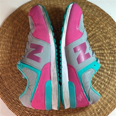 New Balance Grey Teal and Pink Sneakers - Gem