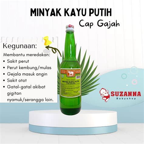 Jual USFI Minyak Kayu Putih Cap Gajah Botol Kaca 300ml 600ml Shopee