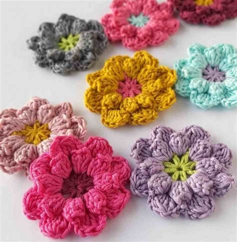 Small Flower Crochet Pattern Weave Crochet