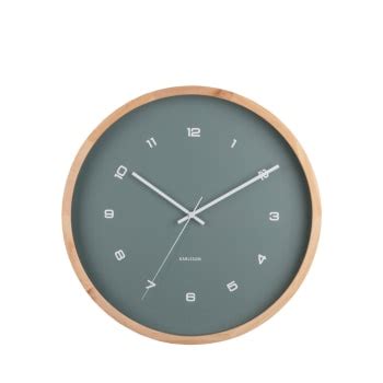 Horloge murale ronde ø31 5cm Noir Natural cuckoo Maisons du Monde