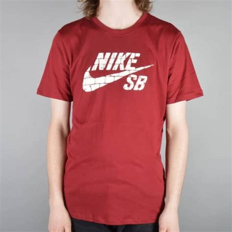 Nike Sb Dri Fit Brick Fill Skate T Shirt Team Redteam Redsail