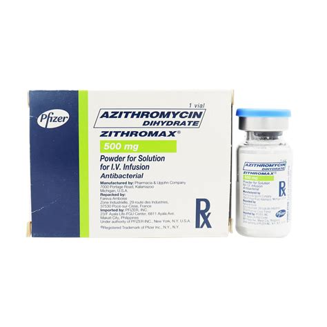 Zithromax Azithromycin Dihydrate Mg Powder For Infusion S Price In